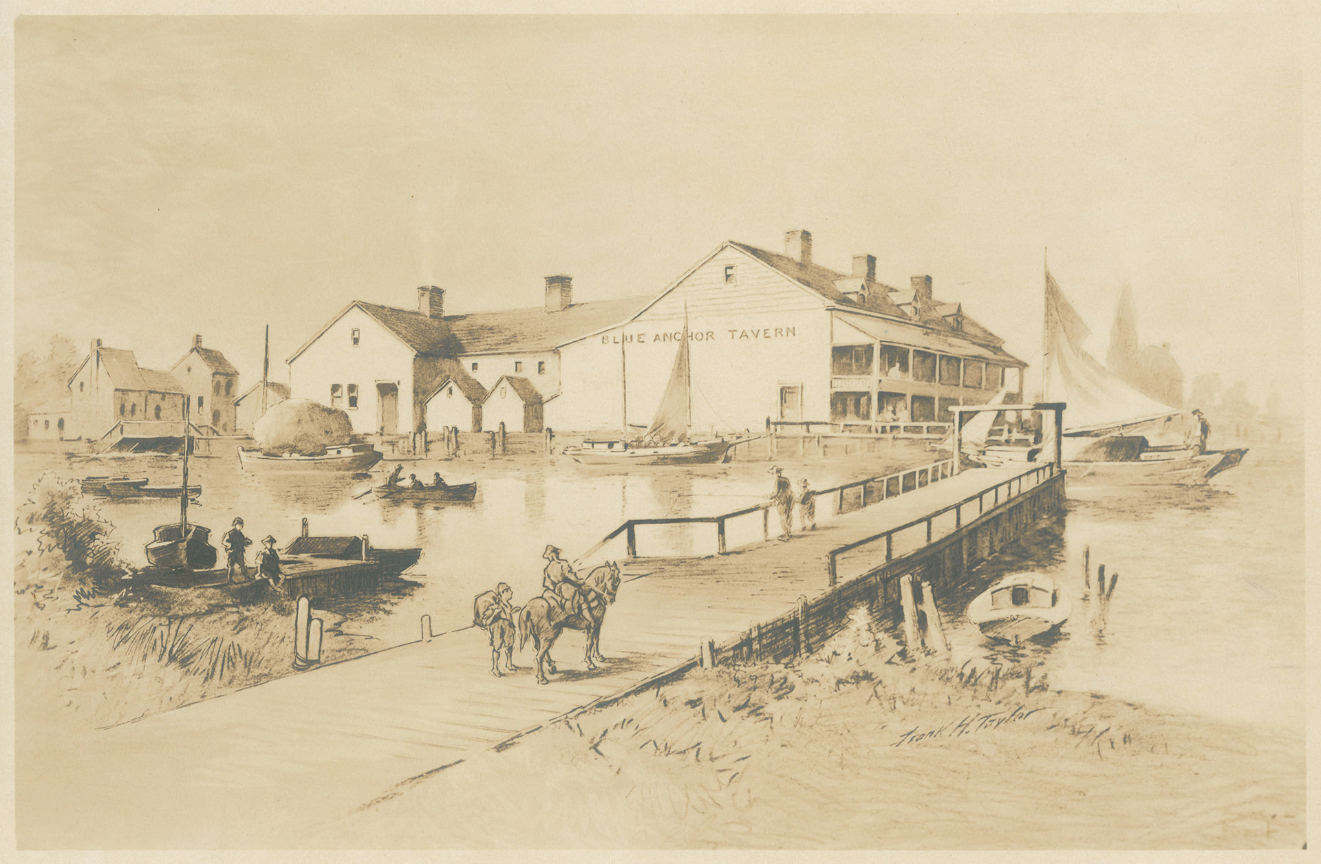 OBJ_digitool_77484_The Blue Anchor Tavern and Dock Creek copy The Blue Anchor Tavern - Philadelphia