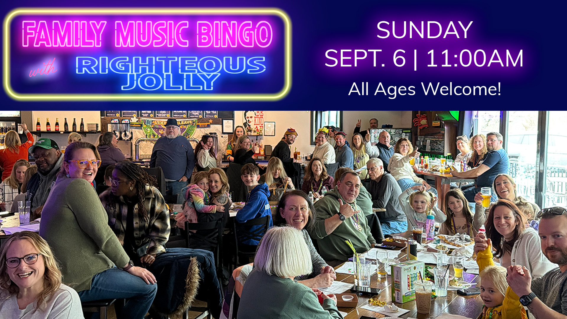 Music Bingo with Righteous Jolly at Aristaeus (Langhorne PA)