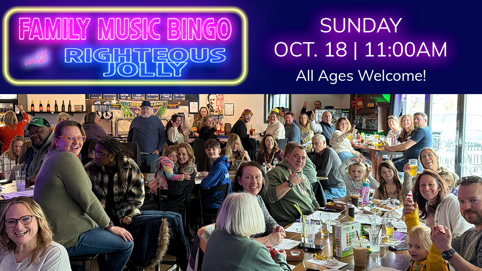 Music Bingo with Righteous Jolly at Aristaeus (Langhorne PA)