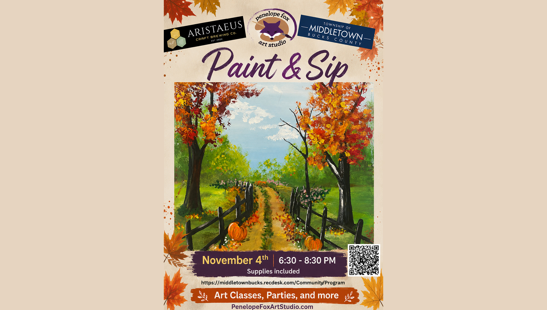 November 2026 Paint and Sip