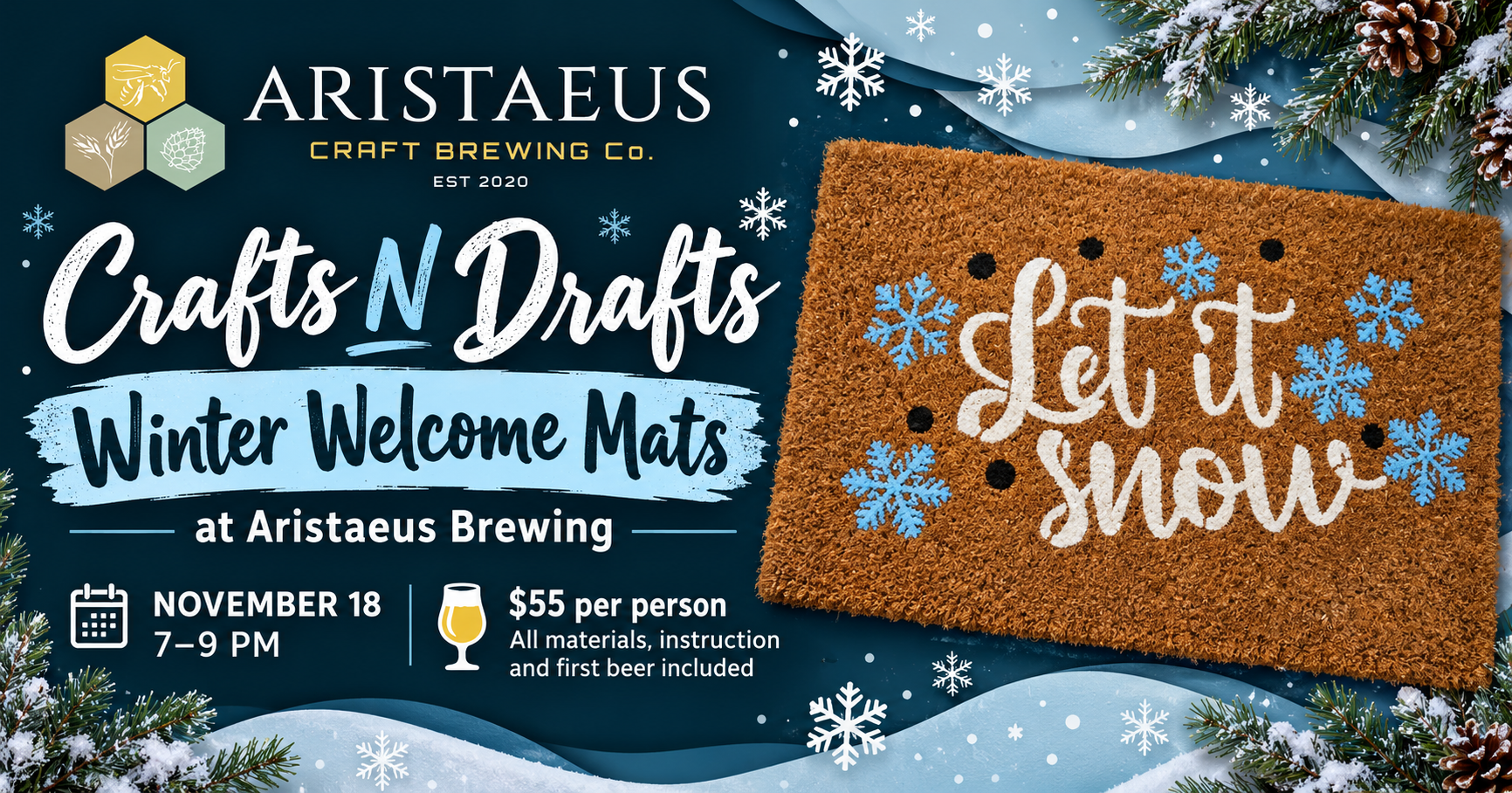 Craft Night at Aristaeus Craft Brewing Co - November 18, 2026